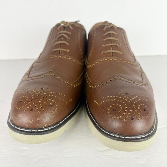Brown Leather Oxfords - Picture 5 of 10